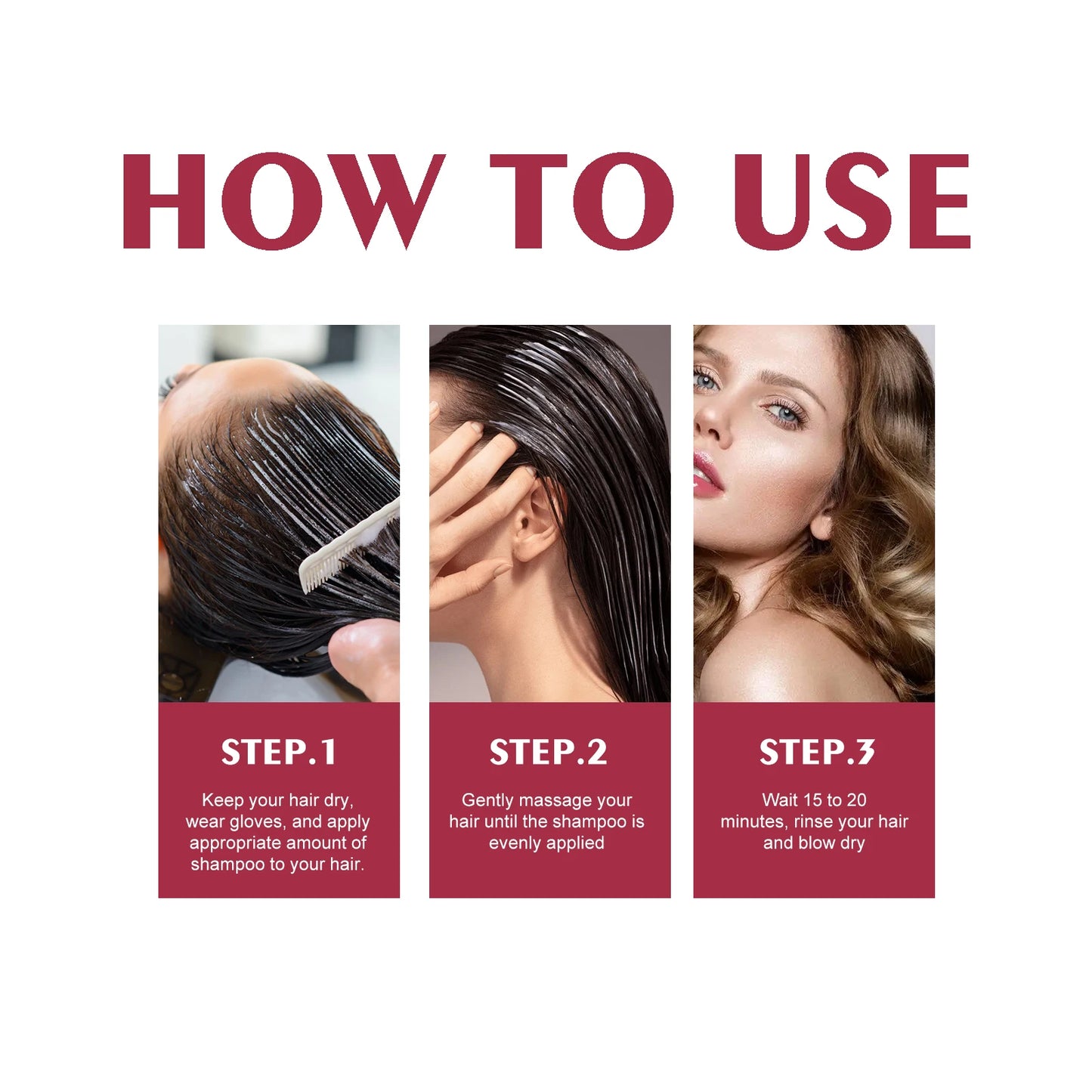 Hair Dye Shampoo Changing Hair Color Non-irritating