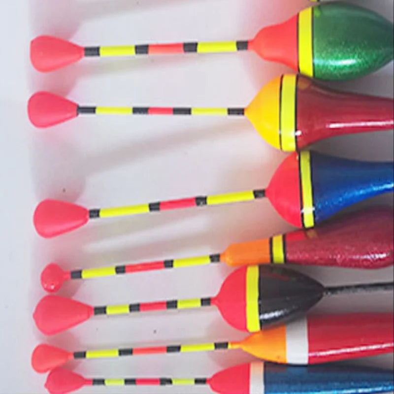 Fishing Light Stick Floats Set 10PCS Fishing Floats Mix Size