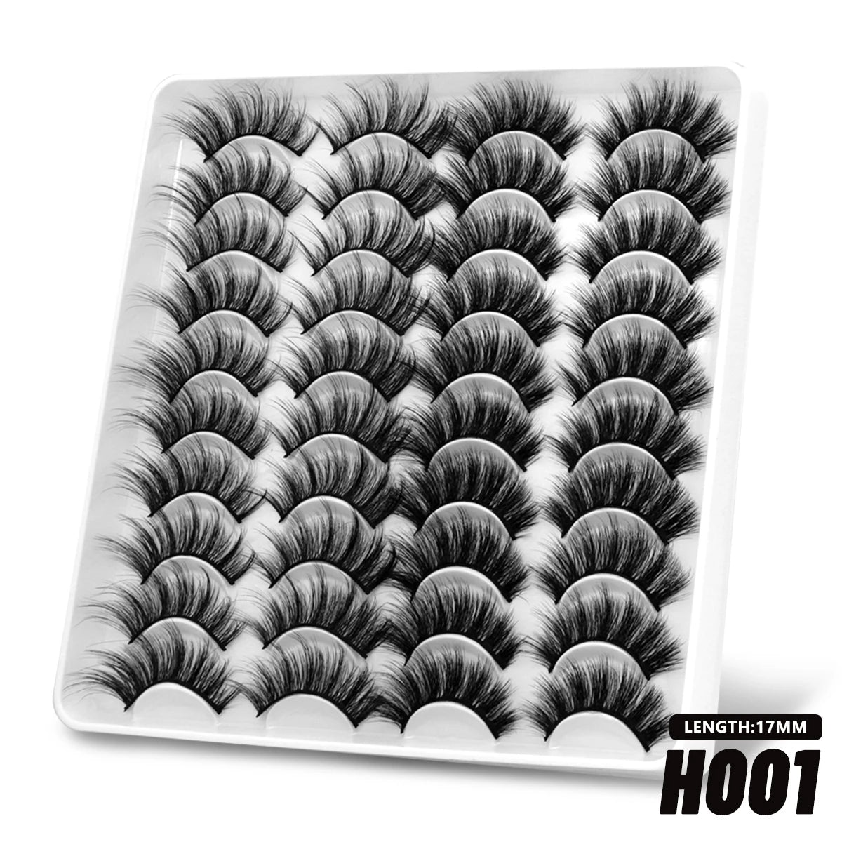 5/10/20 pairs Fluffy Mink Lashes 3D False Eyelashes, D Curl Fake Eyelashes Makeup