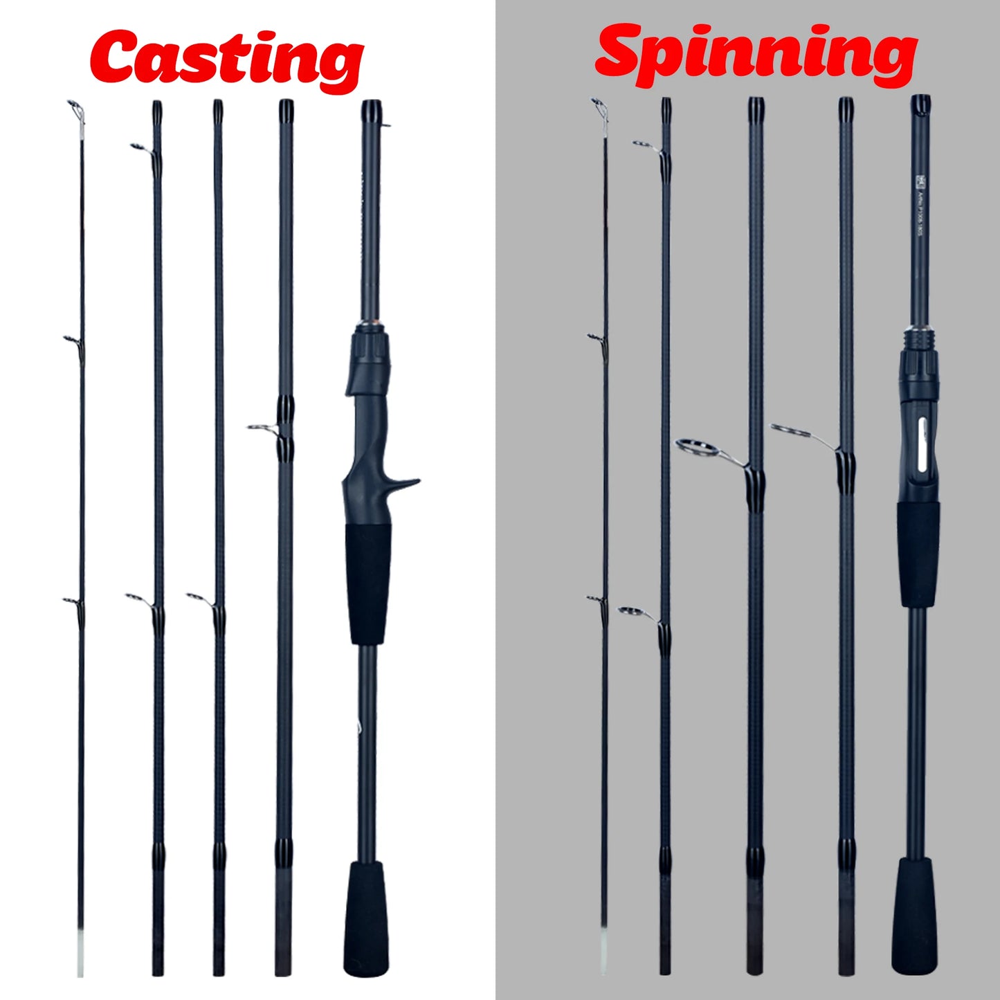 Travel Carbon Fishing Rods Casting Weight 5-30g M