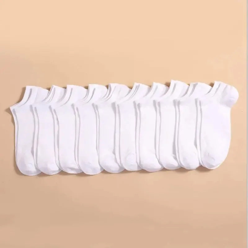 10 Pairs Men Boat Socks Invisible Low Cut