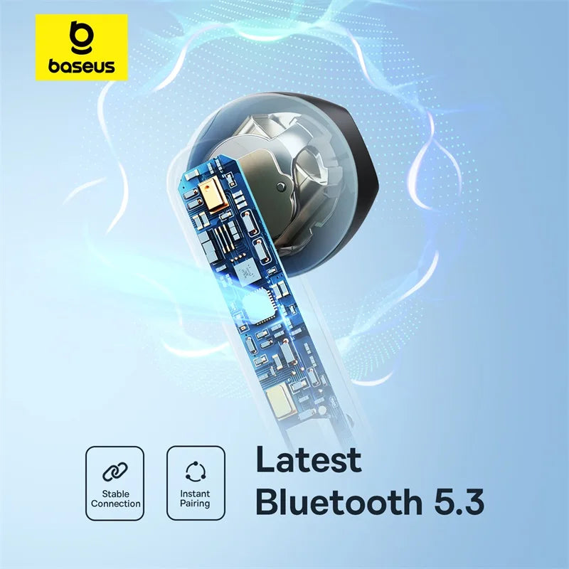 Baseus Bowie E16 Wireless Earphone Bluetooth 5.3 Earphones 30H Long Battery Life