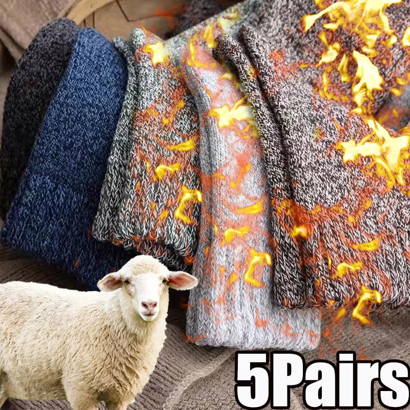 5 Pairs Winter Warm Women Socks