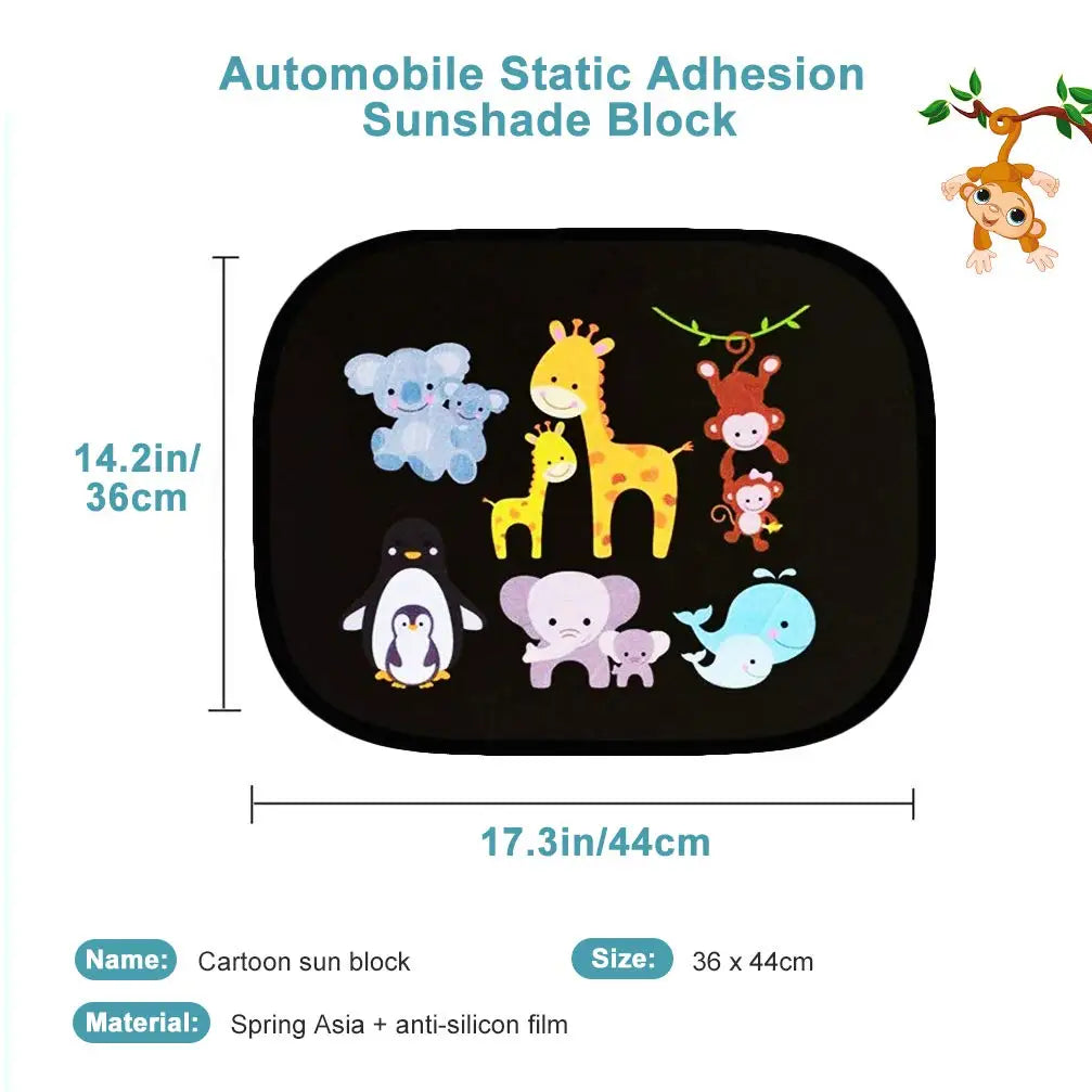 Window Shades Curtains Rear and Side Window Parasol for Car Heat Shield Protect Baby Window Shade