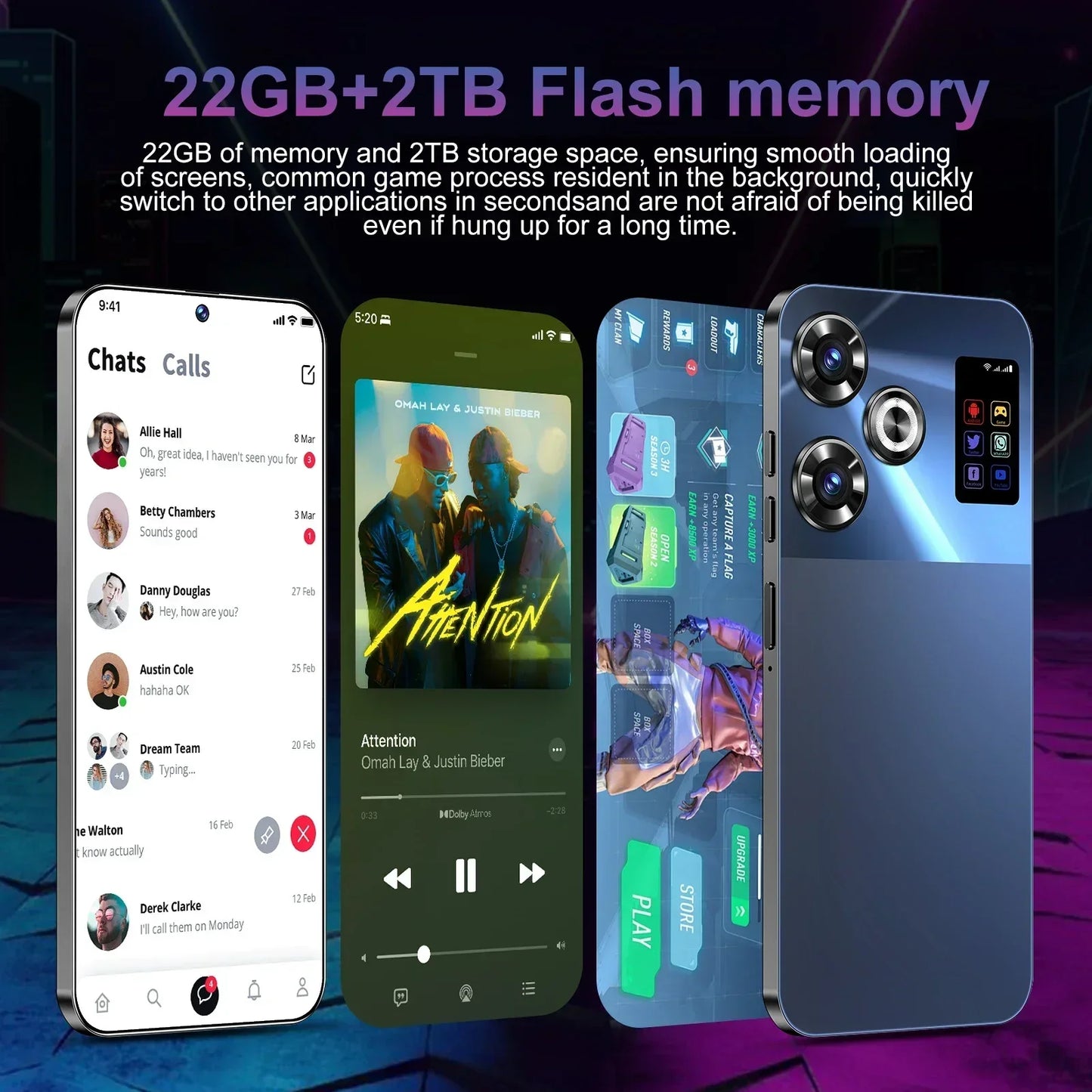 2024 M6 Pro New Smartphone 5G 7.3-inch High-definition Android