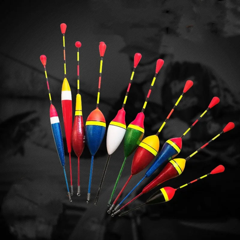 Fishing Light Stick Floats Set 10PCS Fishing Floats Mix Size
