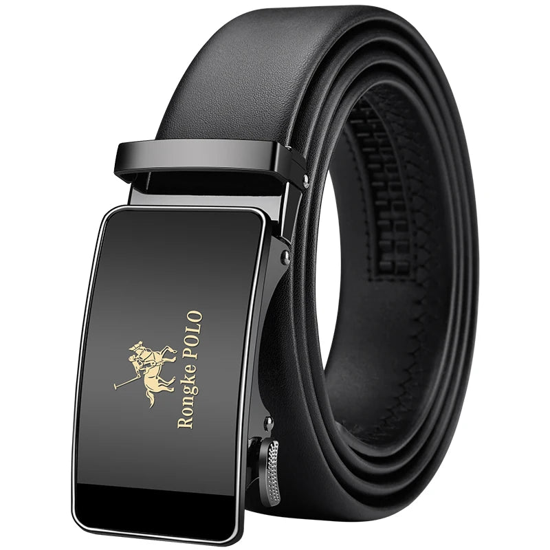 Alloy buckle Men Belt Genuine Leather