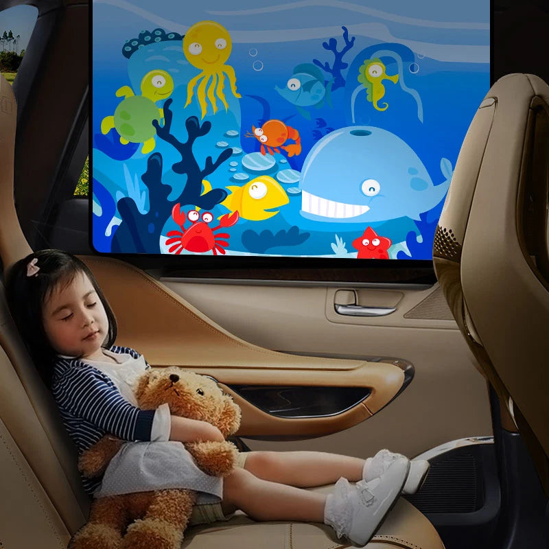 Magnetic Curtain Car Side Window Sunshade Curtains Adjustable Car Styling