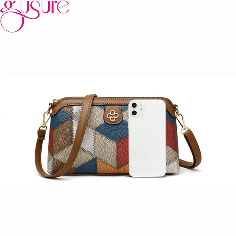 Gusure PU Leather Cross Body Small Bag for Women