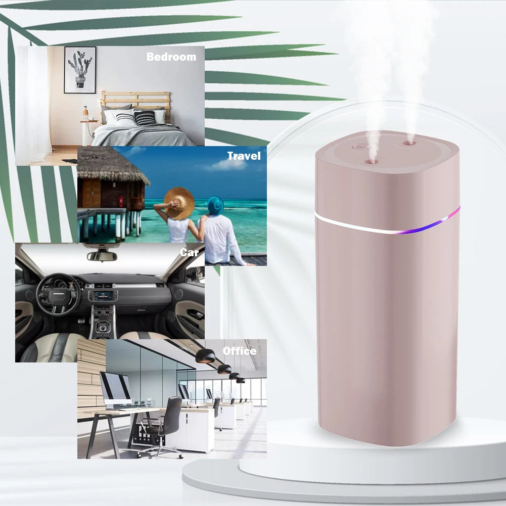 Xiaomi USB Air Humidifier 600ml With Dual Spout Essential Oil Diffuser
