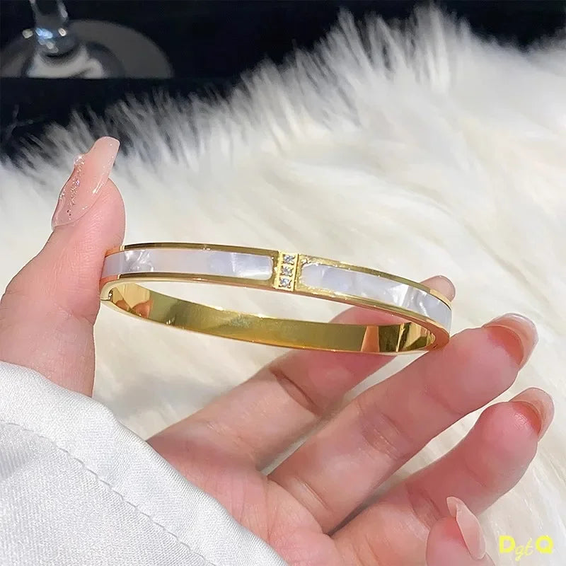 Titanium Steel Gold Bracelet