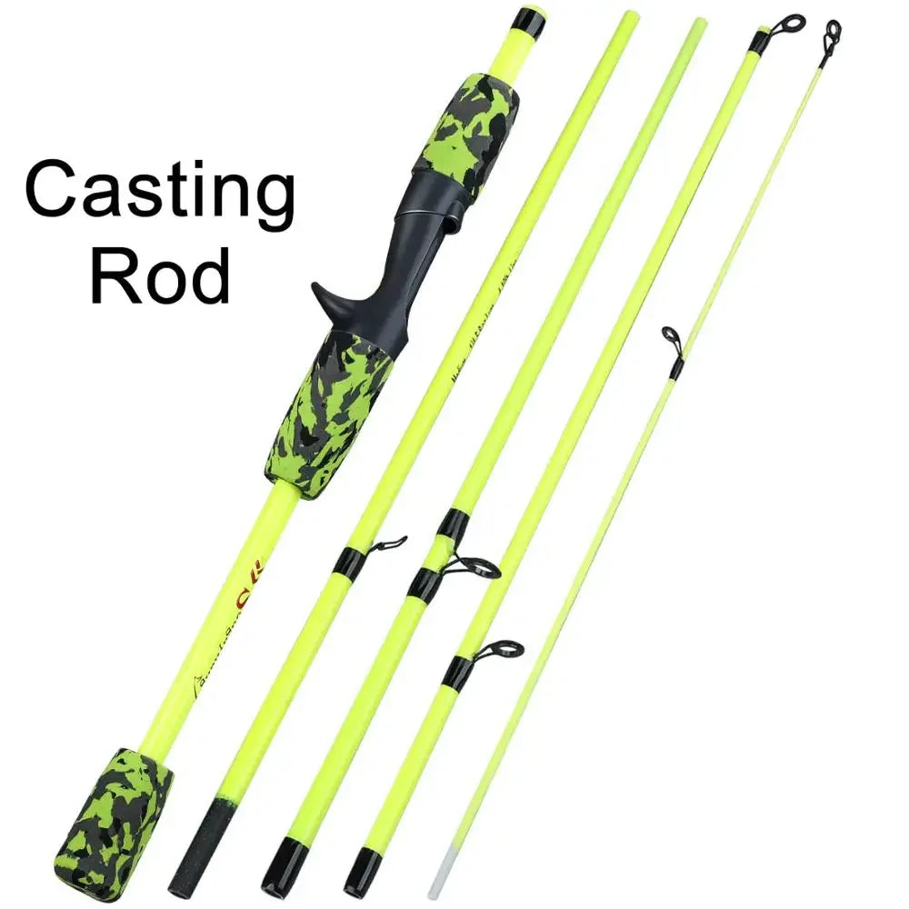 Sougayilang New 5 Section Portable Travel Fishing Rod Ultralight Weight