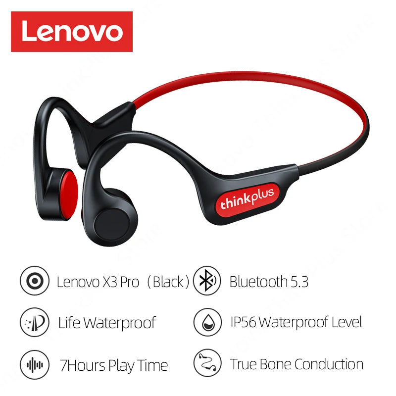 Lenovo Bone Conduction Earphones X3 Pro Bluetooth Hifi Ear-hook