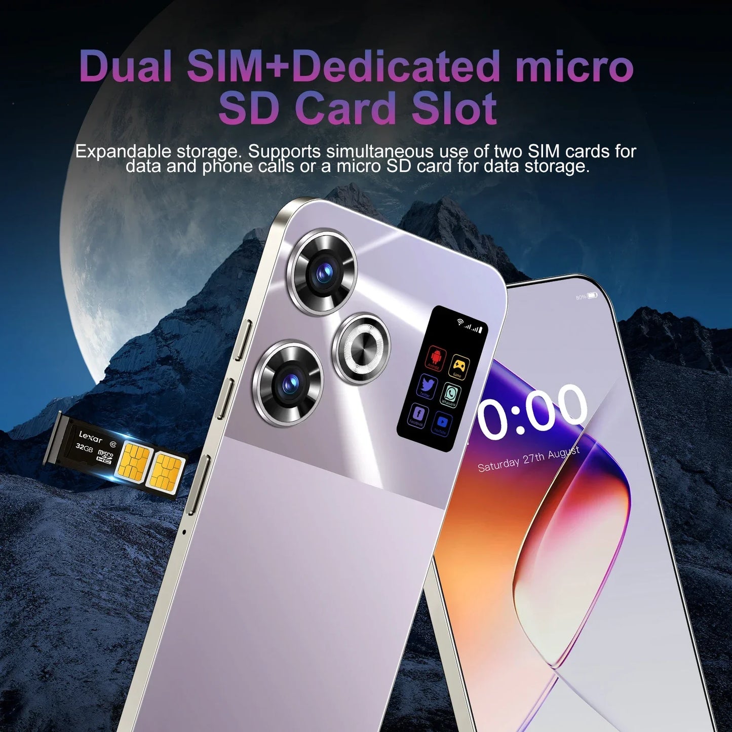 2024 M6 Pro New Smartphone 5G 7.3-inch High-definition Android
