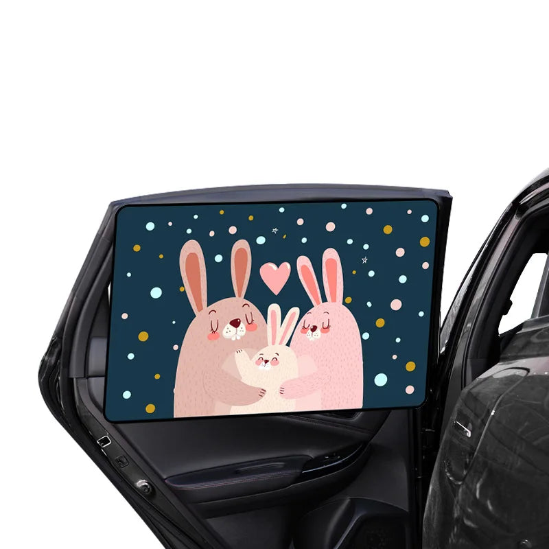 Magnetic Curtain Car Side Window Sunshade Curtains Adjustable Car Styling