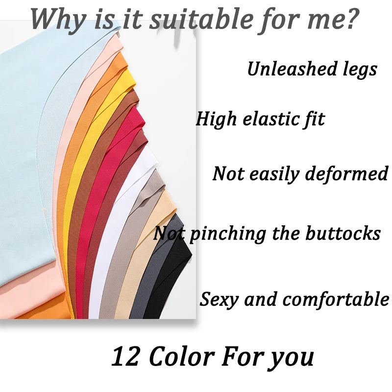 6Pcs/Set Ice Silk Seamless Underwear