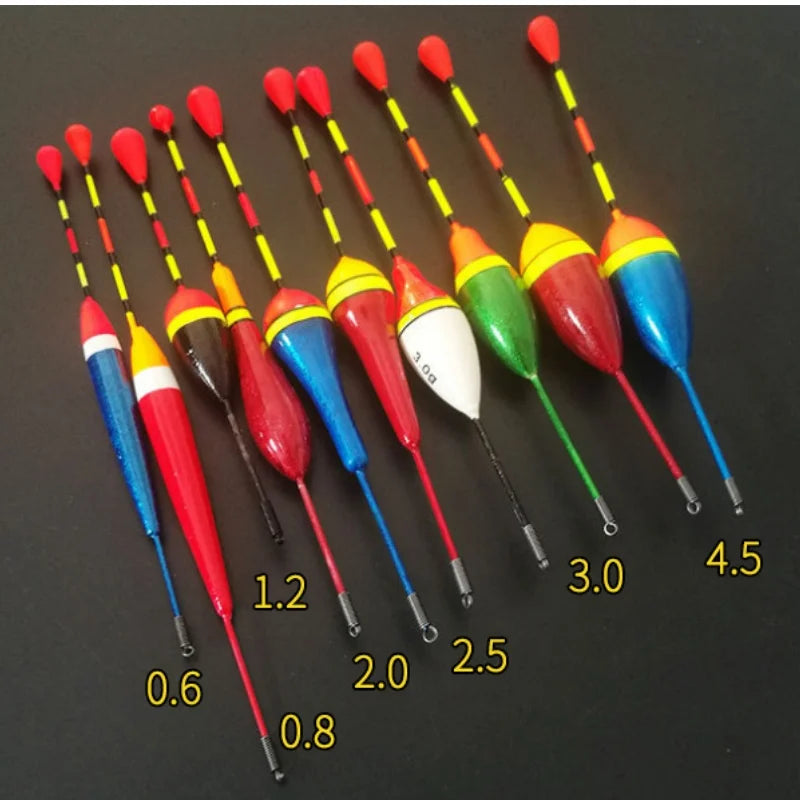 Fishing Light Stick Floats Set 10PCS Fishing Floats Mix Size