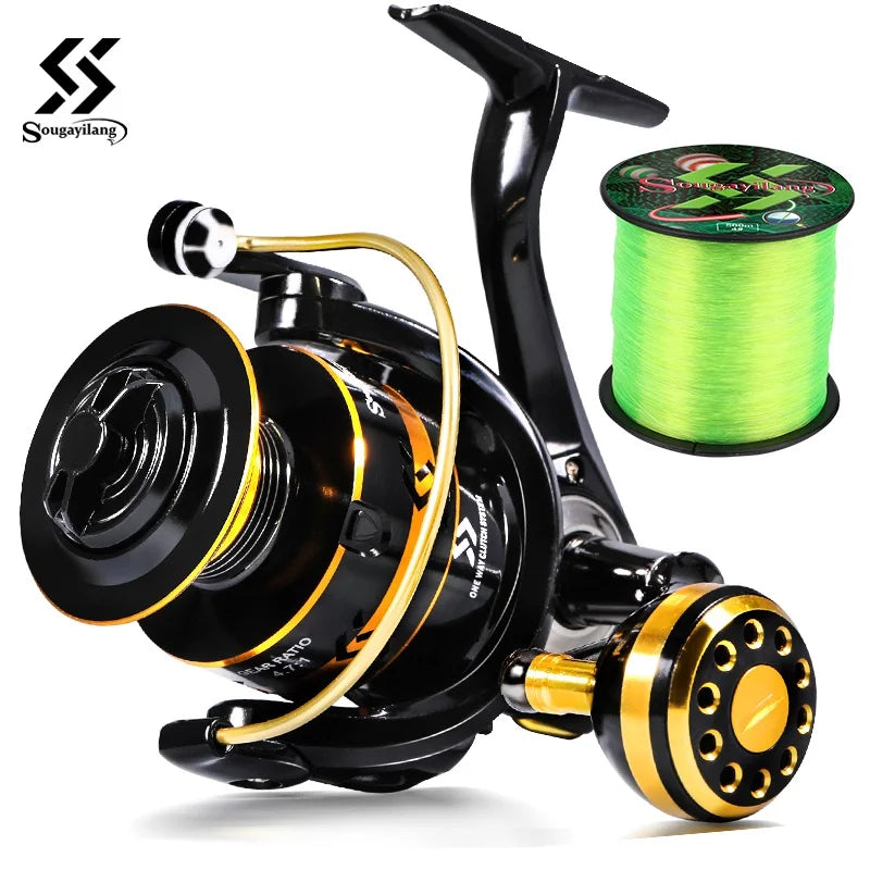 Spinning Fishing Reel High Strength Aluminum Spool Max Drag 16kg