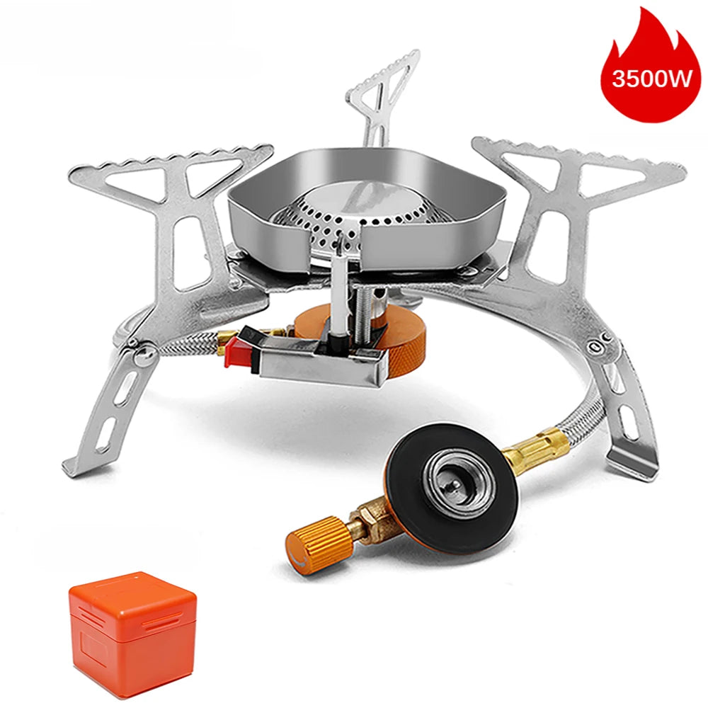 Outdoor Camping Head Stove Portable Windproof Stove Camping Picnic