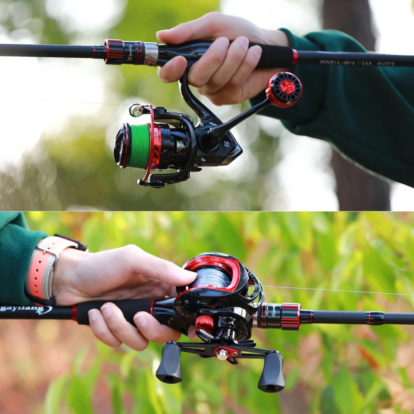 Casting/Spinning Fishing Rod 1.8-2.1m 4 Section UltraLight Carbon Fiber