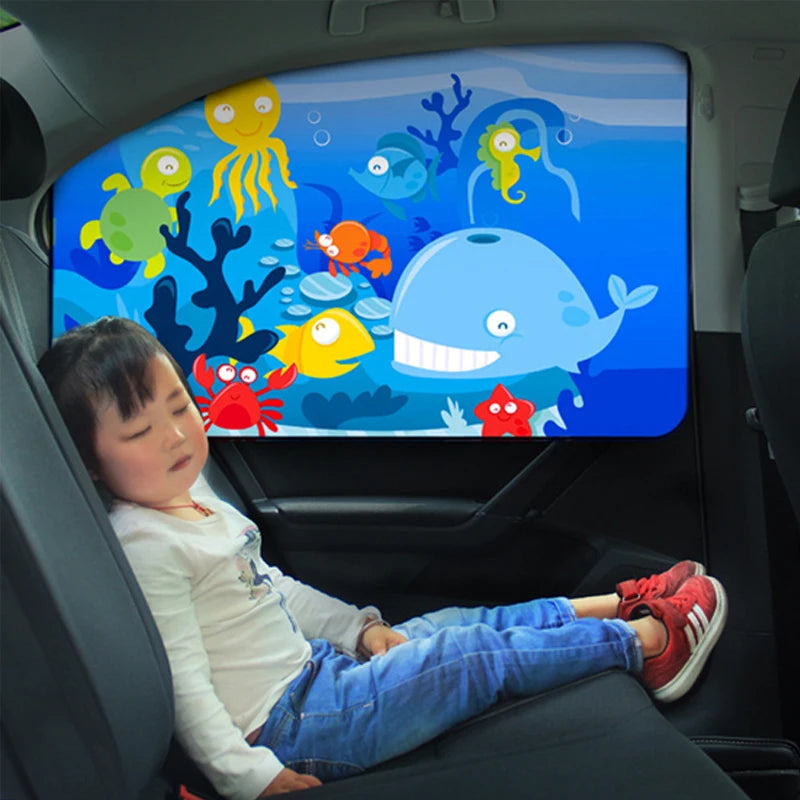 Magnetic Curtain Car Side Window Sunshade Curtains Adjustable Car Styling