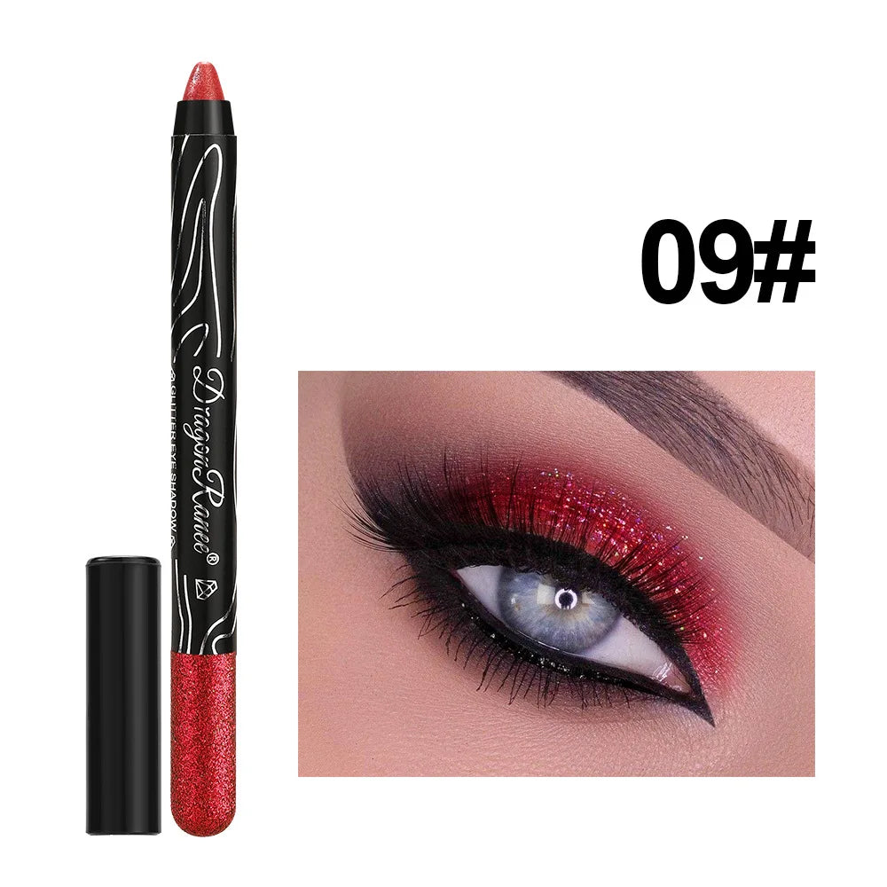 1Pc Metallic Purple Eyeshadow Pencil Glitter Silkworm Liner Pen