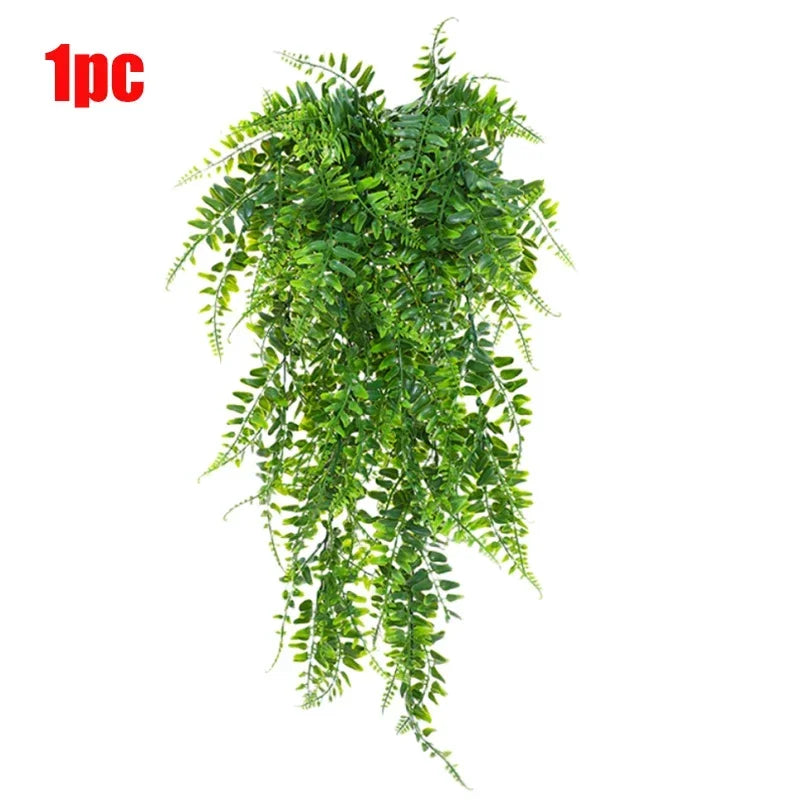 4pcs Persian Fern Leaves Artificial Plant Vine Home Garden Room Decor
