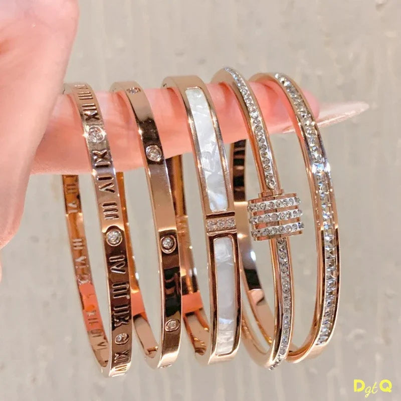 Titanium Steel Gold Bracelet