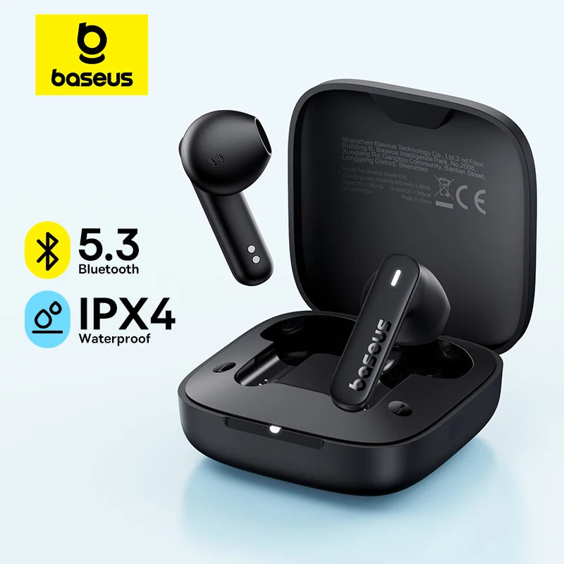 Baseus Bowie E16 Wireless Earphone Bluetooth 5.3 Earphones 30H Long Battery Life