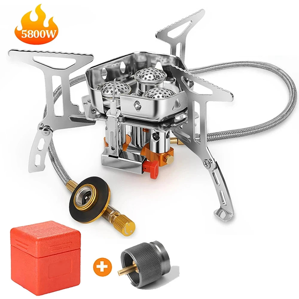 Outdoor Camping Head Stove Portable Windproof Stove Camping Picnic