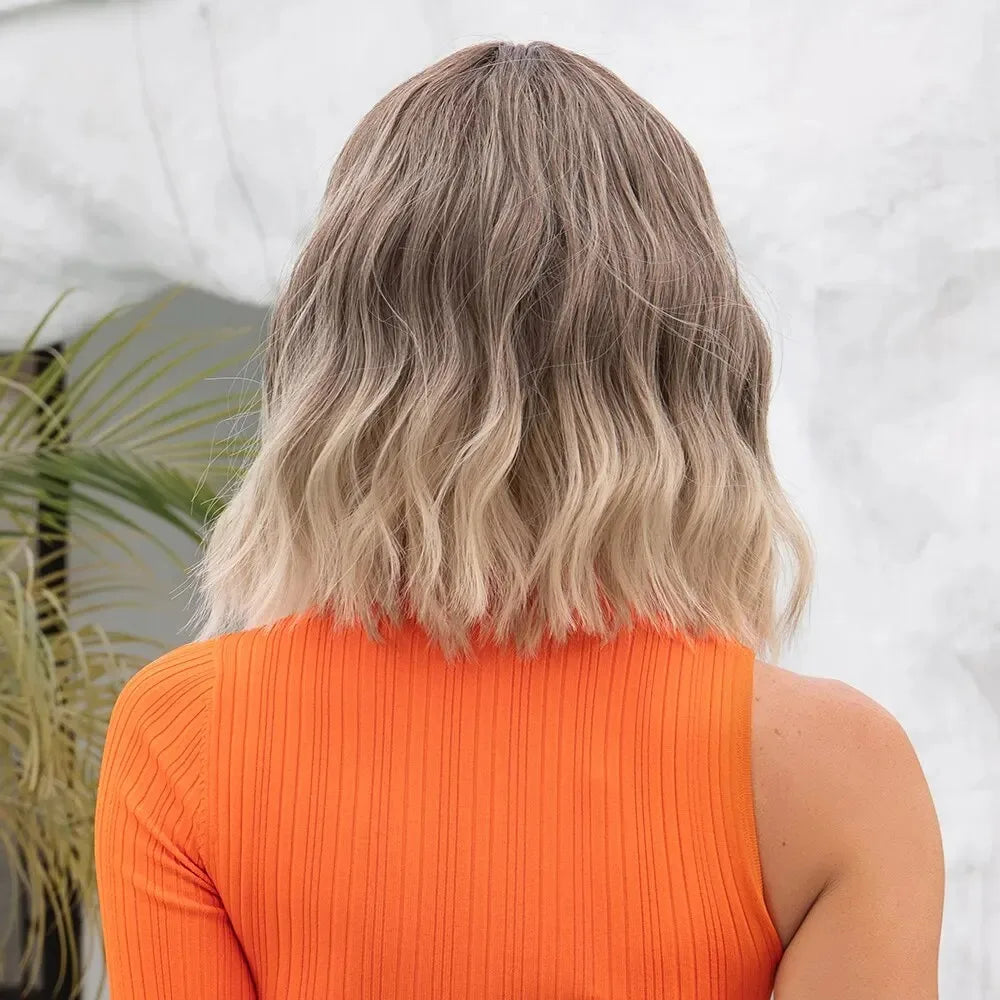 Wave Wig with Bangs Short Style Hair Cover