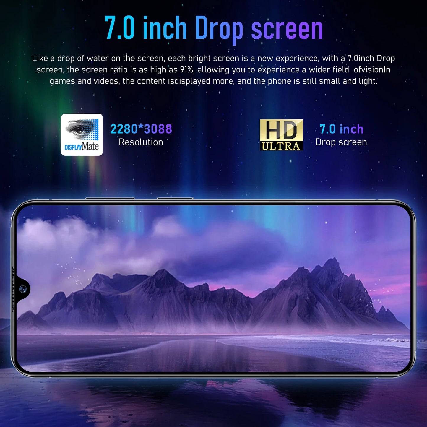 Original Note40 Smartphone 5G 7.0inch HD Qualcomm 8 Gen 2 Cell Phone Dual SIM