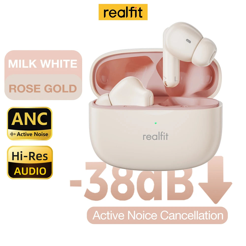 Realfit F3 ANC Active Noice Cancellation Bluetooth Earphones