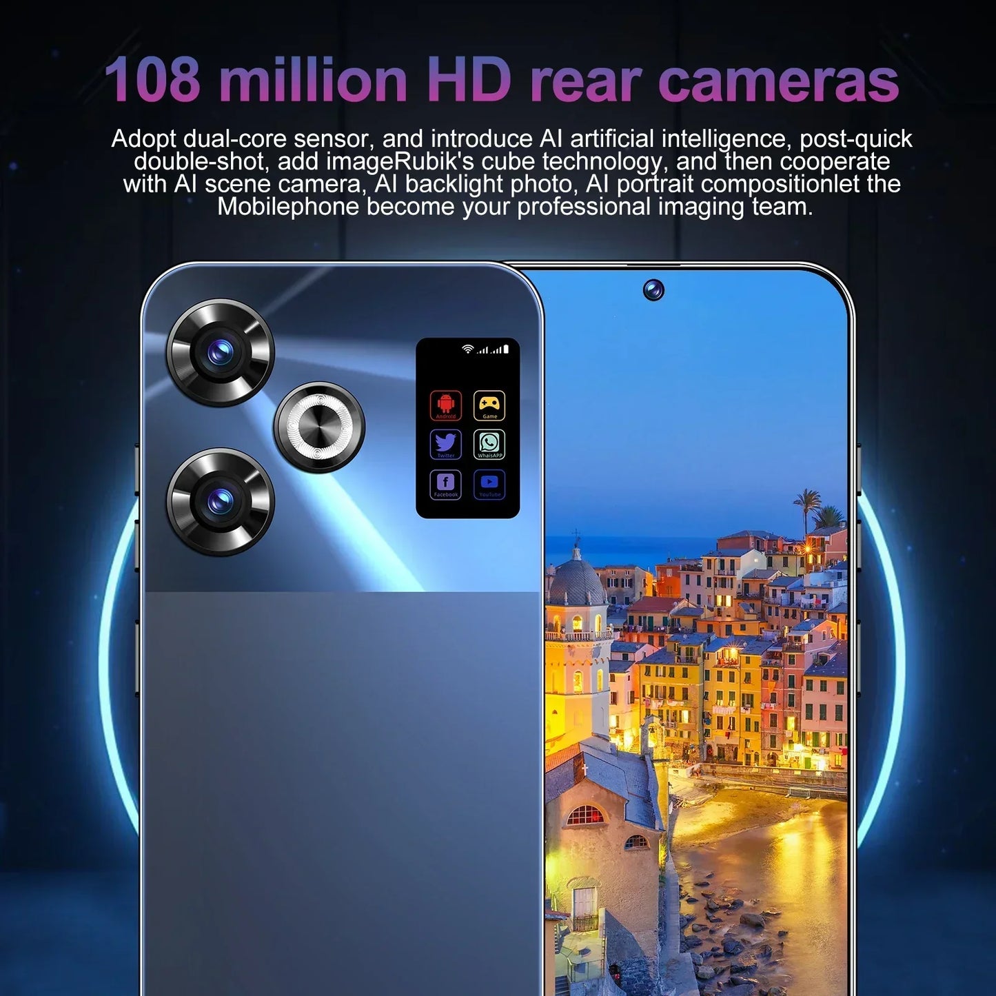 2024 M6 Pro New Smartphone 5G 7.3-inch High-definition Android