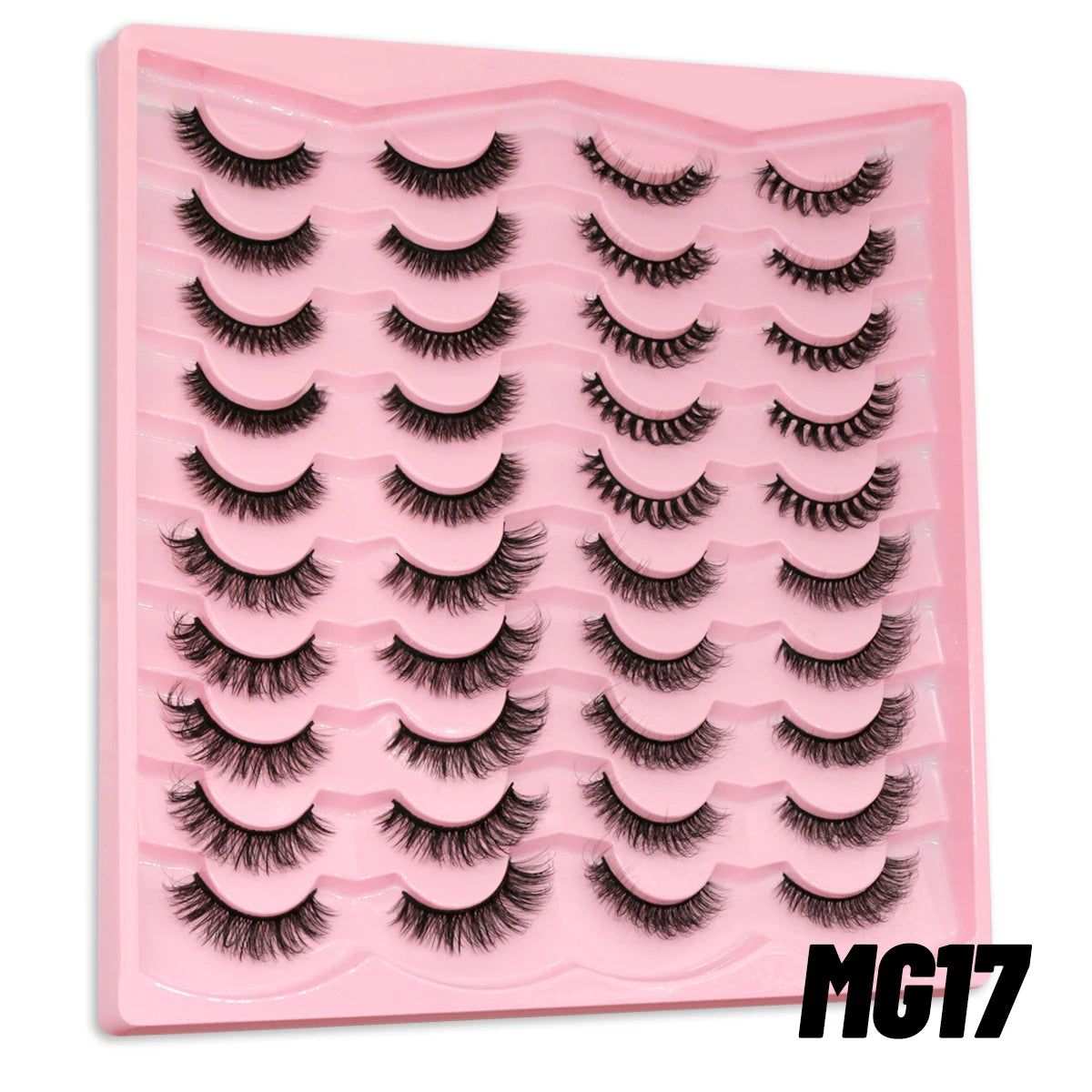 5/10/20 pairs Fluffy Mink Lashes 3D False Eyelashes, D Curl Fake Eyelashes  Makeup