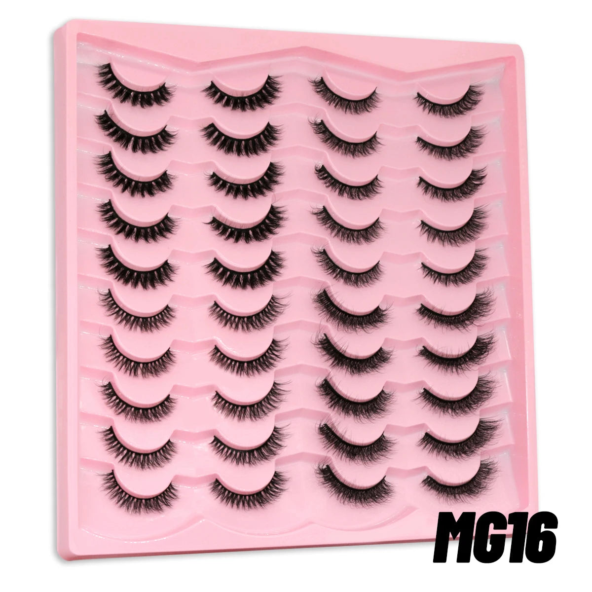 5/10/20 pairs Fluffy Mink Lashes 3D False Eyelashes, D Curl Fake Eyelashes  Makeup