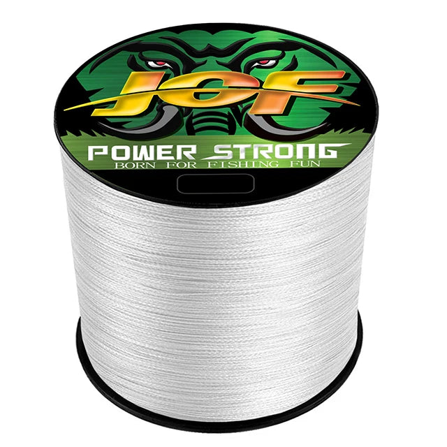 JOF 4 Strand 300m Multifilament Braided Fishing Line Japanese Invisible Speckle Wire