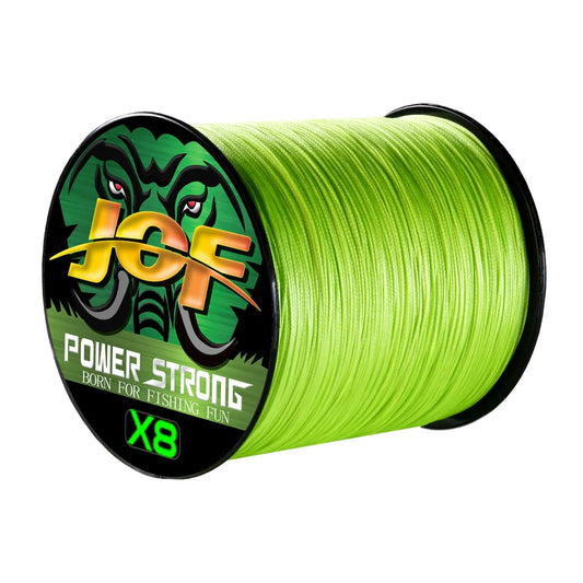 JOF 4 Strand 300m Multifilament Braided Fishing Line Japanese Invisible Speckle Wire