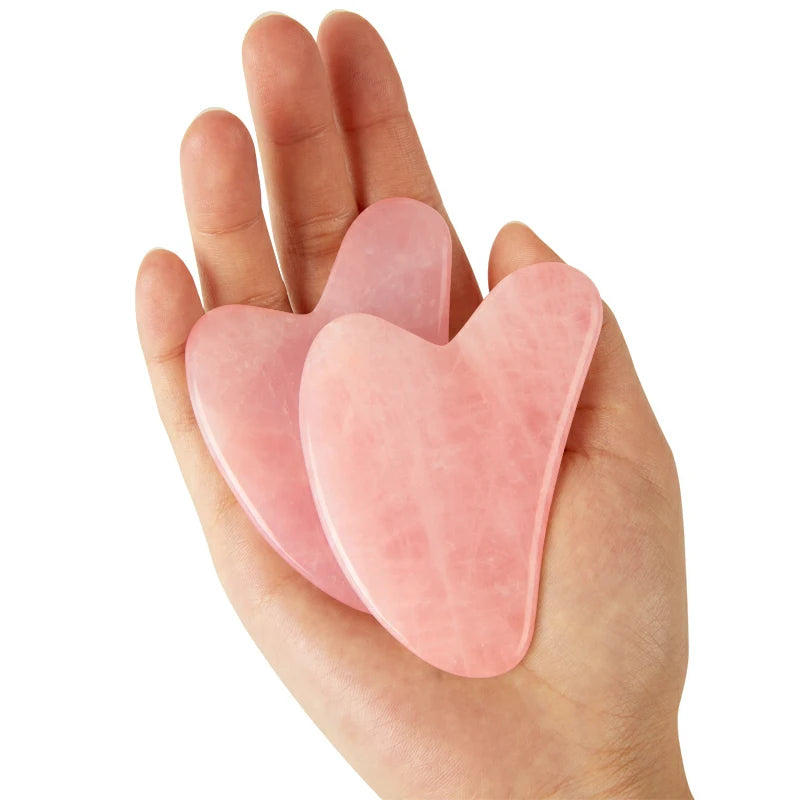 Natural Rose Jade Gua Sha Gouache Scraper