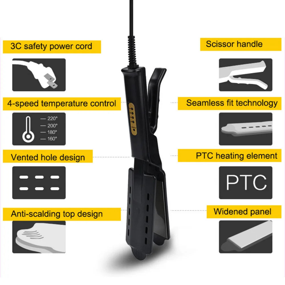 Hair Straightener Four-gear Temperature Adjustment
