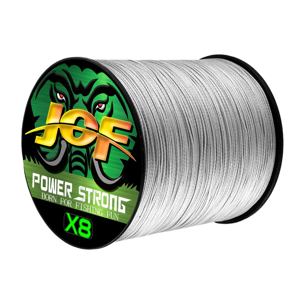 JOF 4 Strand 300m Multifilament Braided Fishing Line Japanese Invisible Speckle Wire