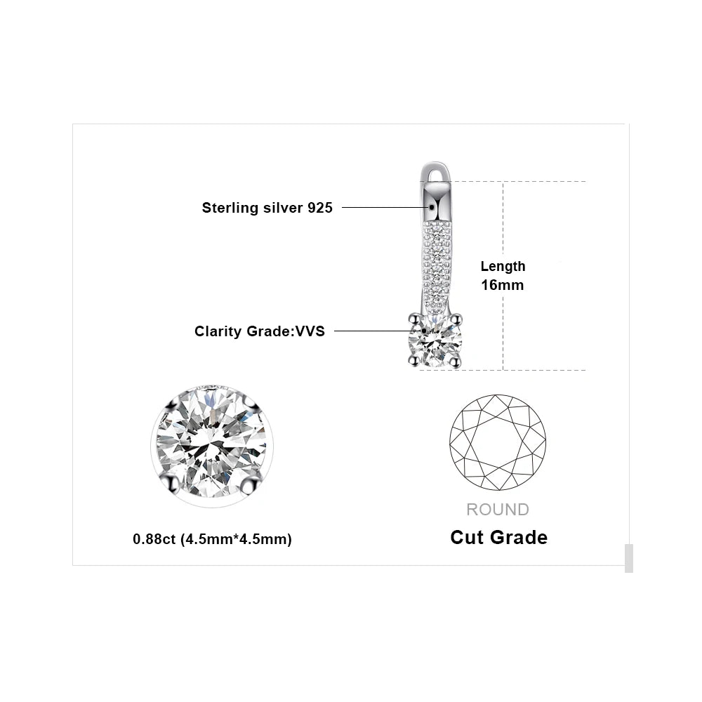 JewelryPalace 925 Sterling Silver Hoop Earrings