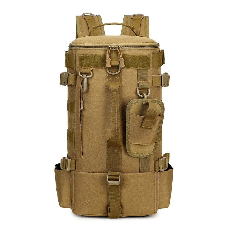 Tactical Fishing Backpack Tackle Bag with Rod Holders Fish Equipment Storage