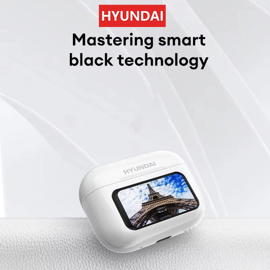Choice HYUNDAI HY-Y11 Bluetooth Earphones LED A6 Screen Wireless Noise Reduction
