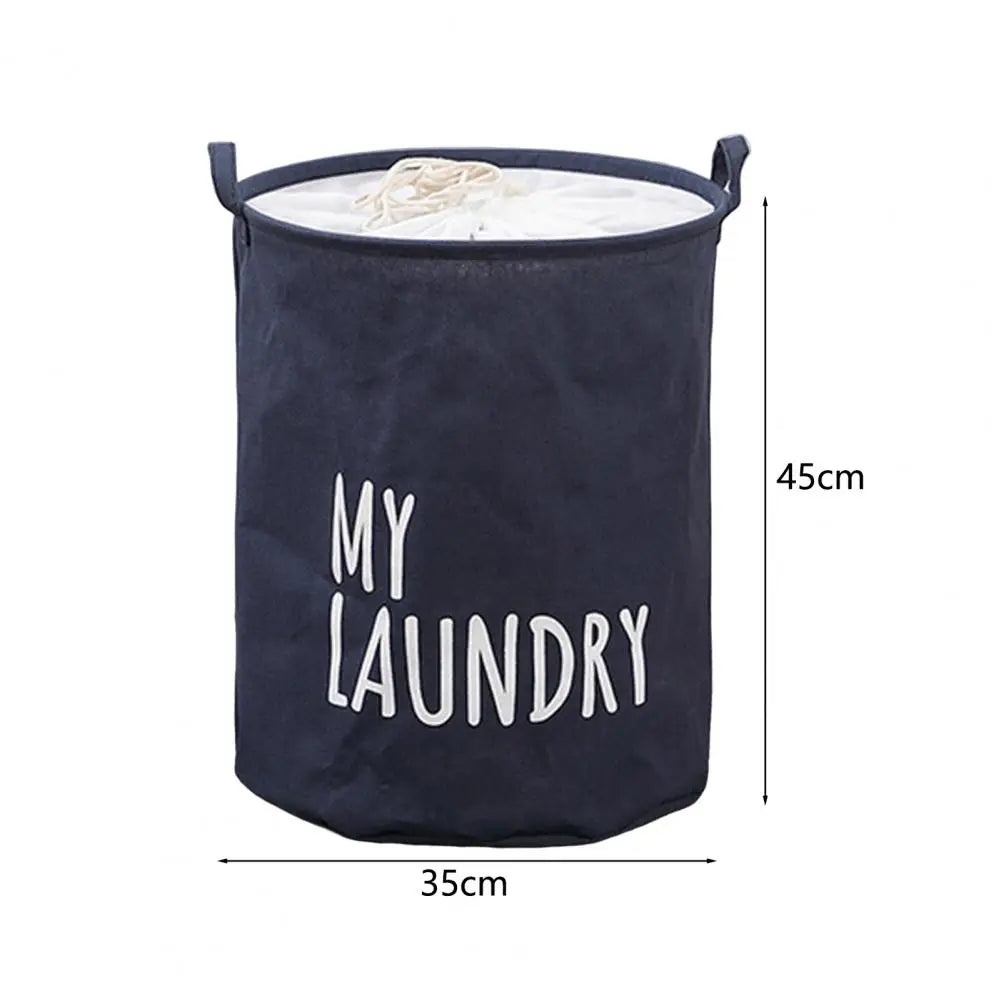 Clothes Basket Durable Sundries Toys Bag Round Laundry Basket