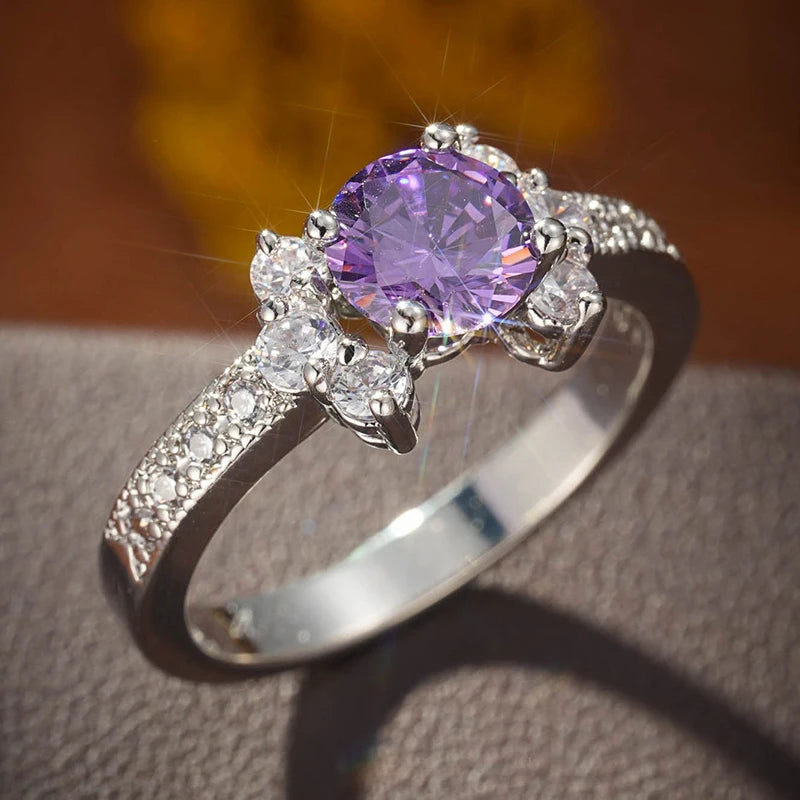 925 Silver Jewelry with Zircon Gemstone