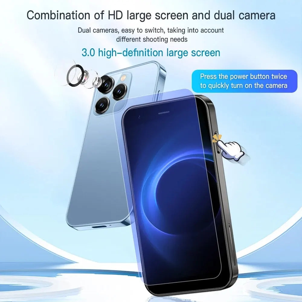 2024 SERVO Small Smartphone 3.0" Display Dual SIM