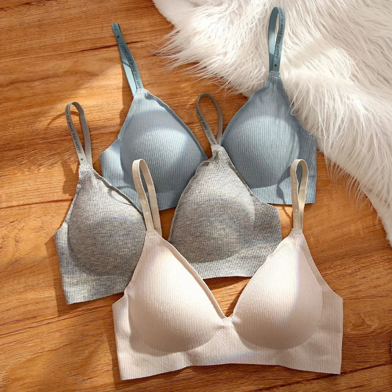 Women Stripe Knitting Bra