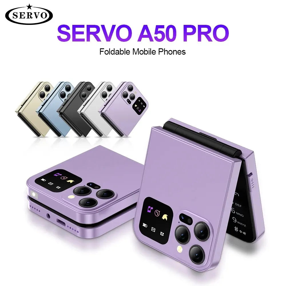 SERVO A50 PRO Foldable Mobile Phone Auto FM Radio Call Record
