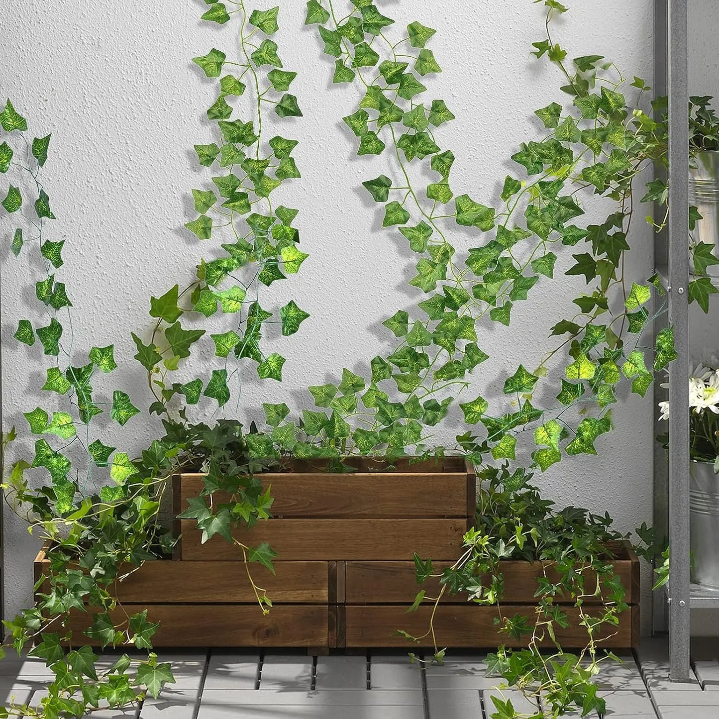 Artificial Green Leaves Ivy Vine Garland Creeper Rattan Fake Leaf Plants